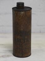 MOBIL: Mobiloil Artic One Quart Cylinderical Tin