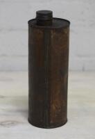 MOBIL: Mobiloil Artic One Quart Cylinderical Tin - 3