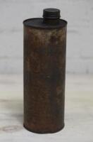 MOBIL: Mobiloil Artic One Quart Cylinderical Tin - 4
