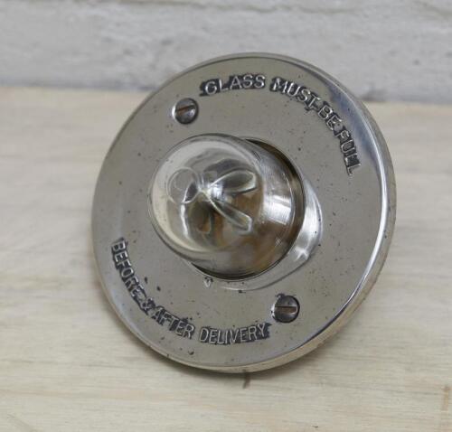 GILBARCO: A 1960s Visi-gauge glass flow indicator for Gilbarco Sales Maker electric pump