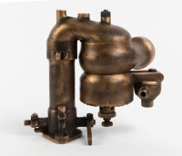 CARBURETTOR: An Ensign (USA) 1-3/4 inch inlet size brass carburettor, stamped 'PAT JUNE 10 1913', believed to suit truck or tractor