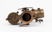 CARBURETTOR: A large Zenith (USA) brass carburettor, marked 'L8 3705', inlet width 2.15 inches - 3