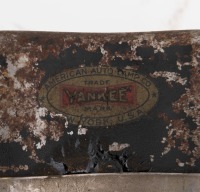 TAIL LAMPS: Two circa 1920s or 1930s two lens tail lamps, one has white & green lens and one with red & white lens, made by the American Auto Lamp Co. (USA) with the Yankee trademark, both 14cm wide - 3