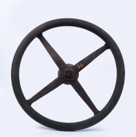 FORD: A Ford Model 'T' steering wheel, spider stamped 'T-902-D2', 43cm width - 2