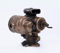 RAYFIELD: A circa 1930s solid brass one barrel Rayfield M3V carburettor - 3