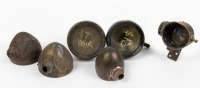 SIDE LAMPS: A group of small side lamps and associated parts