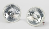LUCAS: A pair of Lucas P700 tripod style headlamps, lens width 19cm, believed to suit 1950s British makes mostly