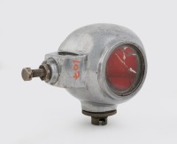 TAIL LAMP: A circa 1920s three lens divers helmet tail lamp, largest lens diameter 6.5cm, length overall 10.5cm - 2