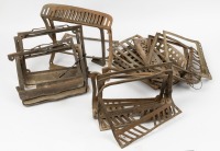 KICK PLATES: A tub of assorted kick / step plates, mostly damaged
