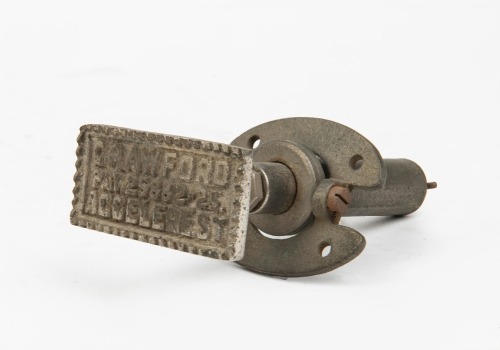 TEST PEDAL: A Crawford Accelerest accelerator test pedal (Pat No. 25882-23)