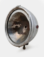 GUIDE: A Guide (USA) tilt ray headlamp, lens diameter 25.5cm, with two small red lenses at sides,