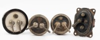 DELCO-REMY: A group of four pre-war Delco-Remy ignition switches of varying shapes & sizes