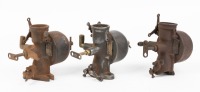 HOLLEY CARBURETTOR: Three circa 1920s Holley (USA) carburettors, model NH, made exclusively for the Ford Model 'T'