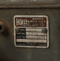 HOLLEY CARBURETTOR: A large Holley (USA) carburettor, model 885FFG, circa late 1940s, for heavy vehicle use, fitted with partial Centri-Vac governor - 3
