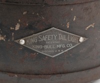 TAIL LAMPS: Two closely matching circa 1920s two lens tail lamps, one branded Howe Searchlight & the other King Safety (both USA) - 3