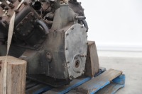 ENGINE: An impressive circa 1923 Lafayette V8 engine fitted with bell housing, Delco starter motor, Winfield Model-S carburettor and manifold, numbered '2536' - 6