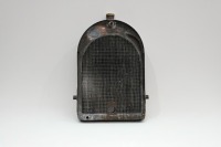 RADIATOR: A large US made, early radiator with core and surround, with tag 'El Arco Radiator Co. New York' to rear and numbered '8498', overall height approx 81cm - 2