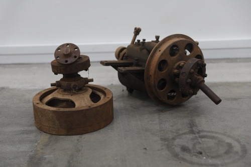 RENAULT: An early Renault gearbox & fly wheel
