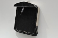 DELAGE: A reconditioned circa mid 1920s Delage DI radiator with enamel badge, core & surround, with new core & recently re-nickelled, 72cm high, 54cm wide - 6