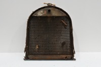 RUGBY: A circa 1920s Rugby radiator, includes core, surround a 'dog bone' style cap and two badges, 67cm high, 51cm wide - 2