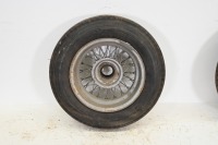 WIRE WHEELS: Three steel wire wheels, two fitted with Pirelli ST17 (6.00-16 load range) tyres, size believed to be 5 x 17 inch - 5