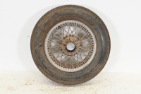 WIRE WHEELS: Three steel wire wheels, two fitted with Pirelli ST17 (6.00-16 load range) tyres, size believed to be 5 x 17 inch - 8