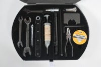JAGUAR: An original and complete Jaguar Mk1 tool kit, reflocked and exterior repainted - 2