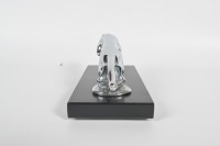 JAGUAR: A circa late 1940s Jaguar 'leaping Jaguar' mascot, to suit SS, MkIV & MkV, 20cm long, affixed to timber base - 4