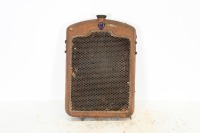 ROVER: A circa late 1920s Rover radiator, includes surround, core, badge & cap, 60cm high, 40cm wide