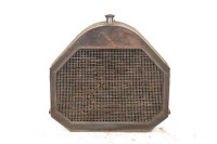 RADIATOR: A circa 1910 radiator, includes the core, surround & cap, 63cm high, 63cm wide
