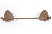 GUIDE HEADLAMPS: Two Guide 'Tilt-Ray' headlamps fixed to bar, lens width 19cm, bar length 1.10m