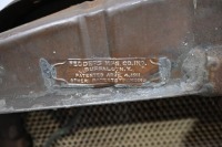 RADIATOR: A large circa 1911 radiator, made by Fedders Manufacturing Corporation (USA), includes the core & surround, 82cm high, 54cm wide - 2