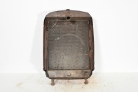RADIATOR: A large circa 1911 radiator, made by Fedders Manufacturing Corporation (USA), includes the core & surround, 82cm high, 54cm wide - 3