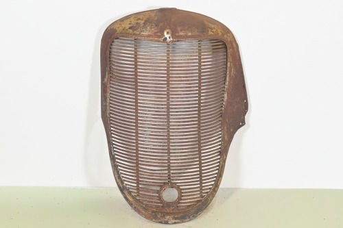 GRILLE: A circa late 1930s or early 1940s US made commercial vehicle grille