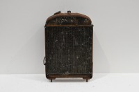 RADIATOR: A small radiator made by Marston Excelsior (England), includes the core & cap, 52cm high, 38cm wide