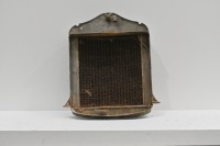 RADIATOR: A circa 1910s or 1920s radiator, includes the core and surround, 66cm high, 50cm wide - 4