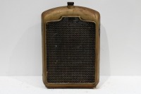 RADIATOR: A small circa 1910s or 1920s radiator, includes the core, surround & cap, 64cm high, 41cm wide