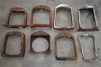 RADIATOR SURROUNDS: A group of six radiator surrounds of varying makes