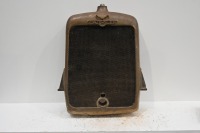 DAIMLER: A Daimler commercial brass radiator with core and surround, 90cm high, 60cm wide