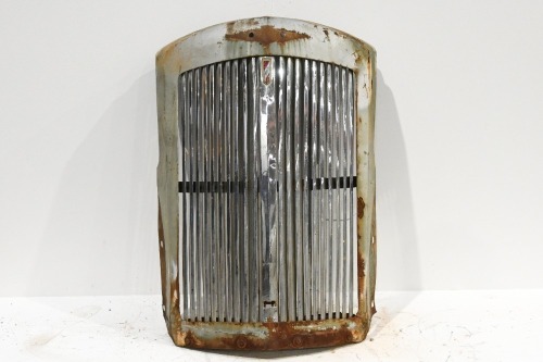 AUSTIN: A circa late 1940s or early 1950s Austin 125 radiator grille, 82cm high, 60cm wide