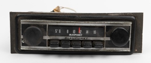 BLAUPUNKT CAR STEREO: A circa 1980s Blaupunkt Hamburg 1071 AM car stereo, commonly used in German makes
