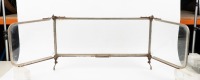 AUSTER SCREEN: A veteran Auster rear screen, length between mounting bolts 72cm, overall length when fully opened 1.36m