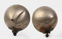 HEADLAMPS: A pair of large headlamps, lens width 24cm, one with Glolite lens - 2