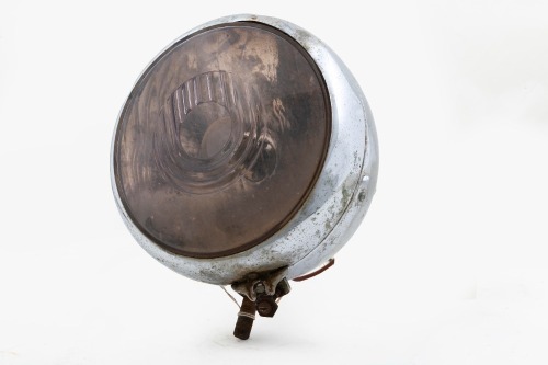 LUCAS: A circa 1930s Lucas LBD131 motorcycle headlamp, lens diameter 15.5cm