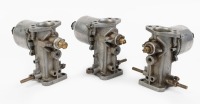 S.U CARBURETTORS: Three S.U AUC 6040 AA carburettors, believed to suit Austin-Healey, Jaguar, Triumph, inlet width 1-3/4 inch - 2