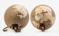 HEADLAMPS: A pair of large headlamps with Twilite lenses, lens width 22cm - 2