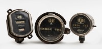 STEWART / WARNER: Three circa 1920s Stewart / Warner (USA) gauges with trip counters