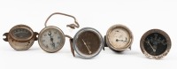 GAUGES: A group of five early small gauges