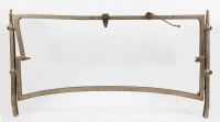 WINDSCREEN FRAME: A windscreen frame, 55cm high, 1m wide, manufacturer unknown
