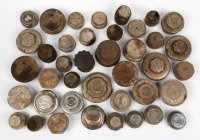 HUB / RADIATOR CAPS: An assortment of hub & radiator caps mostly from US makes